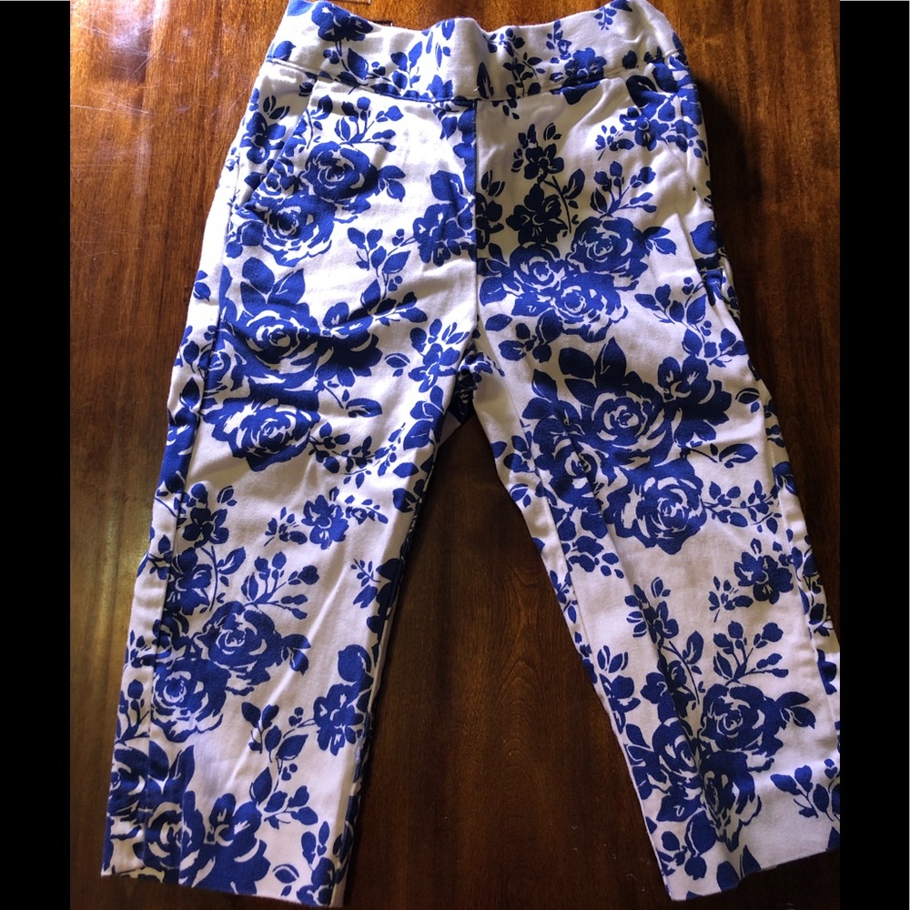Janie and Jack Blue Floral Kids Casual Bottoms